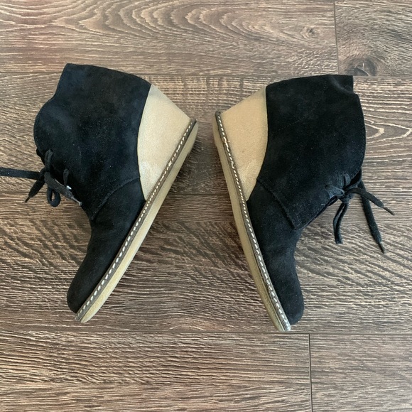 Suede Wedge Booties - Picture 2 of 7